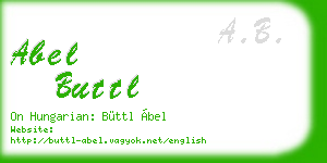 abel buttl business card
