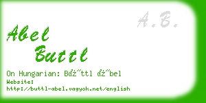 abel buttl business card